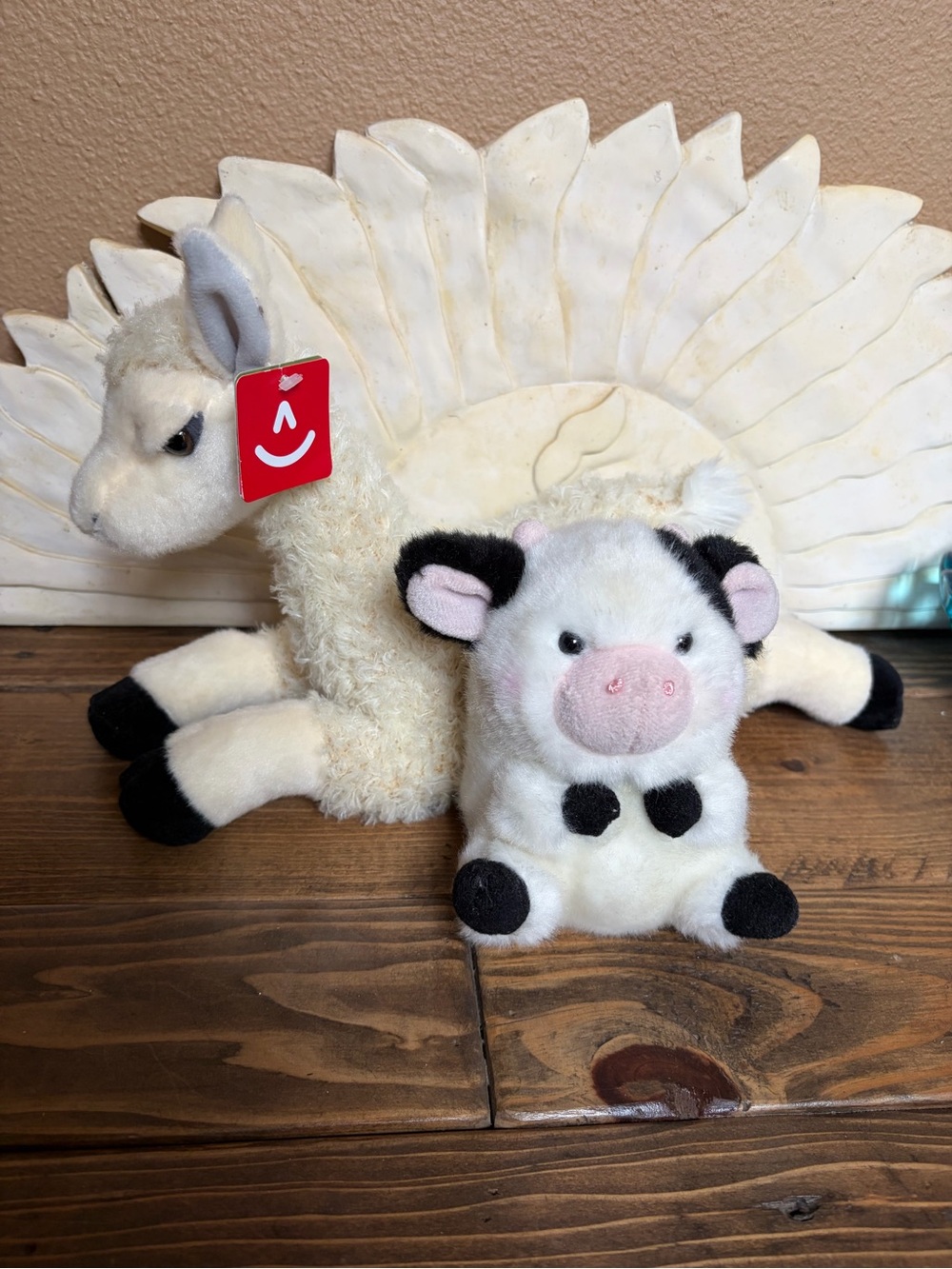 Aurora Flopsie Lama and Rolley Pet Plush Cow